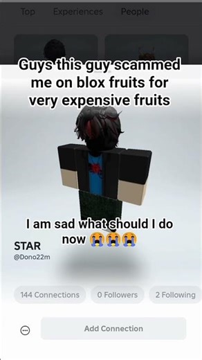 I got scammed in blox fruits by this guy