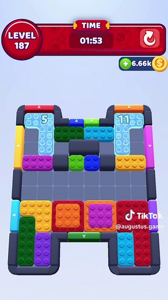 カラーブロックジャム 187 ゲーム攻略ガイド