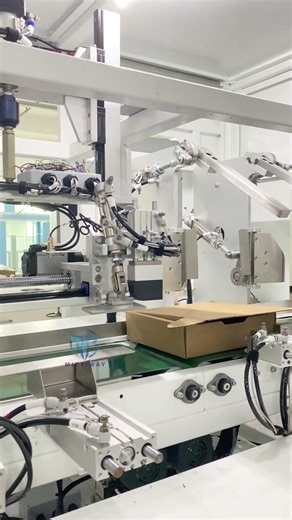 Box closing machine for electrical products #machine #boxfoldingmachine #automation