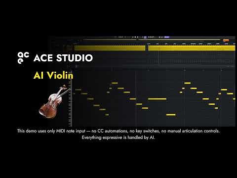 ACE Studio AI-Driven Violin Library: A Violinist in Your Computer