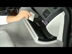 All the storage compartments of the Mercedes C-Class W204 version.