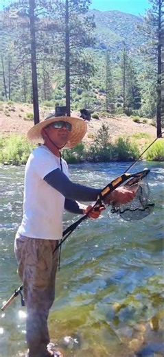 🎣 2 Wild Trout in 10 Seconds! | Little Kern River Adventure #fishing #troutfishing #flyfishing