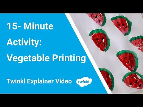 Vegetable Printing On Paper | 15-Minute Art Activity