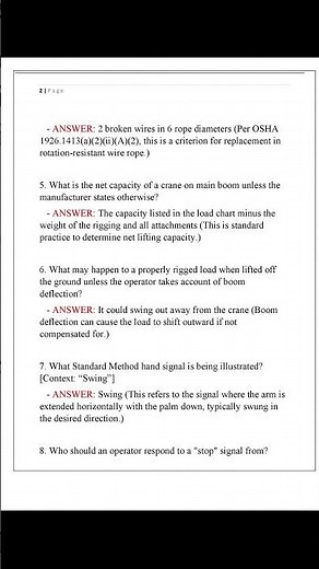 NCCCO Core Practice Exam Questions and Answers