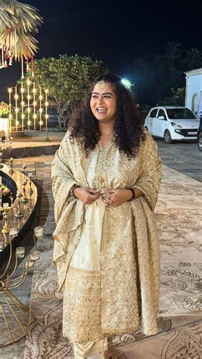 𝗢𝘂𝗿 𝗳𝗼𝘂𝗻𝗱𝗲𝗿 @aanchalbhatia4 "𝗶𝗻 𝗵𝗲𝗿 𝗲𝗹𝗲𝗺𝗲𝗻𝘁"✨ . She didn’t just wear 𝗦𝗔𝗛𝗜𝗕𝗔 - 𝗜𝘃𝗼𝗿𝘆 & 𝗚𝗼𝗹𝗱 𝗦𝗲𝗾𝘂𝗶𝗻 𝗘𝗺𝗯𝗿𝗼𝗶𝗱𝗲𝗿𝗲𝗱 𝗣𝘂𝗿𝗲 𝗧𝗶𝘀𝘀𝘂𝗲 𝗦𝗶𝗹𝗸 𝗦𝘂𝗶𝘁 𝗦𝗲𝘁, she elevated it with her own ethnic grace.😍 . 𝗘𝘃𝗲𝗿𝘆 𝗳𝗼𝗹𝗱, 𝗲𝘃𝗲𝗿𝘆 𝘀𝗵𝗶𝗺𝗺𝗲𝗿, 𝗲𝘃𝗲𝗿𝘆 𝗱𝗲𝘁𝗮𝗶𝗹 feels more special when styled by the woman who envisioned it.💝 . 𝗢𝘂𝗿 𝗳𝗼𝘂𝗻𝗱𝗲𝗿 has never looked more radiant, elegant, and effortlessly beautiful. ✨ . [Wedding