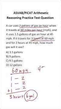 ASVAB/PiCAT Arithmetic Reasoning Practice Test Q: Simple Arithmetic #acetheasvab w/ #grammarhero