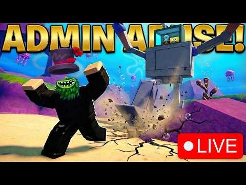 OP ADMIN ABUSE! NEW PRISMATIC UNITS! DON'T MISS THIS STREAM! Roblox SpongeBob Tower Defense