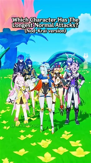 Nod-Krai Released Character with the Longest Normal Attacks