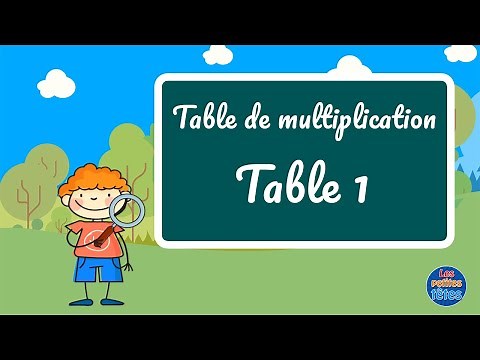 Table de multiplication de 1 + Exercices pour enfants