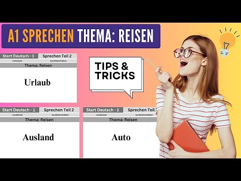 Reisen A1 Sprechen Teil 2 | Beispiele, Tipps und Redemittel für die Prüfung