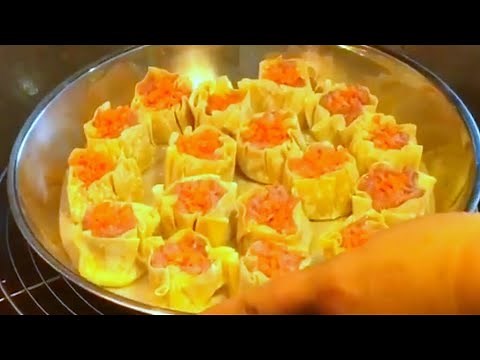 How to make Dim Sum Style Siu Mai from Scratch 港式点心烧卖 Restaurant Inspired Recipe