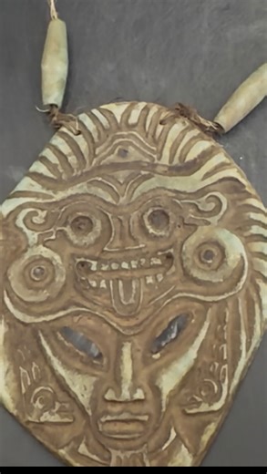 AET Tri on Instagram: "Unearthed this summer. At first glance, ornamental. With time, something else entirely. Carved from what appears to be serpentine—a stone that resists careless force—each line feels deliberate, practiced, and precise. Obsidian is placed sparingly, not for decoration, but at points of significance: the eyes, the chest. These are not portraits. They are archetypes. The markings read less like ornament and more like language—meant to be recognized, not translated. Made to res