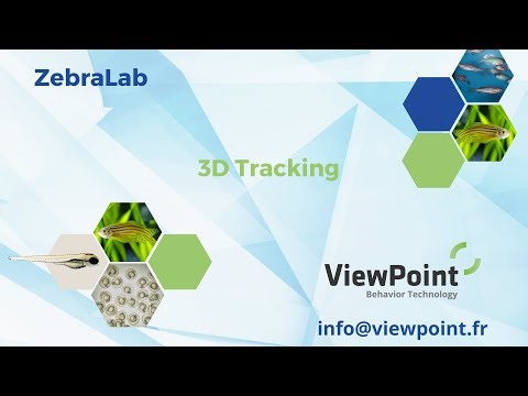ZebraLab Option : 3D tracking of zebrafish or other aquatic species