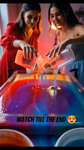 Watch This Table Turn Into Fire & Ice Magic 😍✨ #shorts
