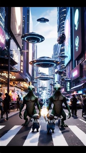 aliens city 👽😲 l hyper alien city l #shorts #ai #aliens