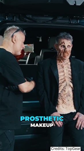 Zombie Makeup Magic: Turning Humans Into Foam Latex Monsters! #shorts