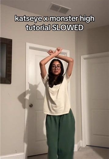 i posted a hand tutorial so this is the full thing but slowed!@KATSEYE x @Monster High tutorial #fyp #tutorial #katseye #monsterhigh #dance