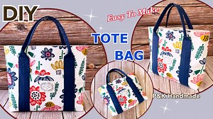 209K views · 1.5K reactions | Sewing Ideas! How to Make Cute Tote Bag | Sewing Tutorial Simple Tote Bag At Home | #totebag #diybag #diy #handmade #pkhandmade #bag #sewingideas #sewingtips #diyprojectsideas #กระเป๋าผ้า | P&K Handmade | Facebook