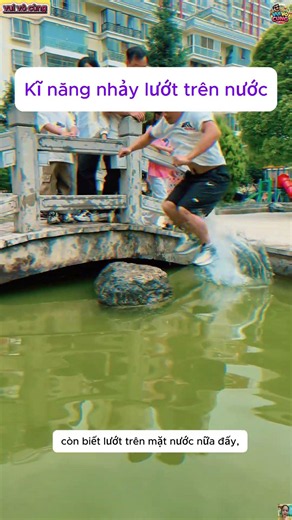 Water-sliding skills #funny #funny #trend #entertainment #family