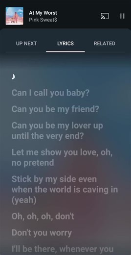 At My Worst by Pink Sweat$ - Song Lyrics and Karaoke