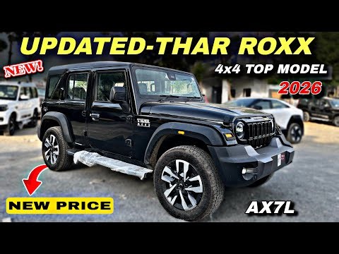 2026 Mahindra Thar Roxx AX7L 4X4 Diesel AT ♥️ Thar Roxx Top Model Price & Detailed Review