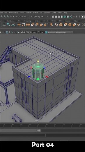 How to Model a Game ready Low poly House in Maya | Part 4 #autodesk #maya #3dmodeling #lowpoly3d