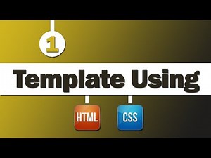 1 - Template multiple Page ( HTML - CSS ) Intro & Organize Files