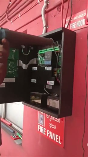 fire alarm servicing....@AMC...Addressable fire alarm system...##fire #trending