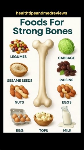 12 Best Foods for Strong Bones Naturally | Bone Strength Diet ! Top Foods to Make Your Bones Strong