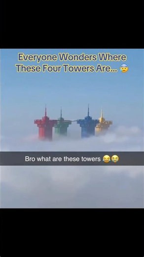 Everyone Wonders Where These Four Towers Are… 😰 #interesting