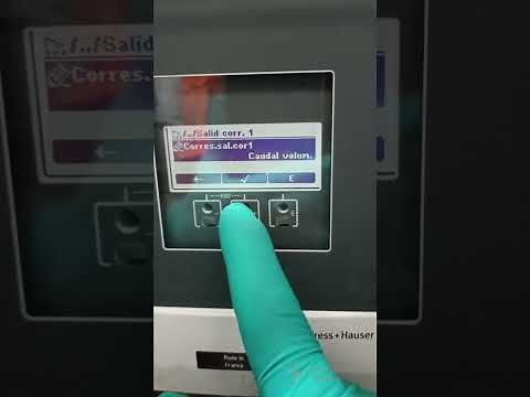 Configuración de parámetros de transmisor indicador de caudal Endress Hauser - Promag 400