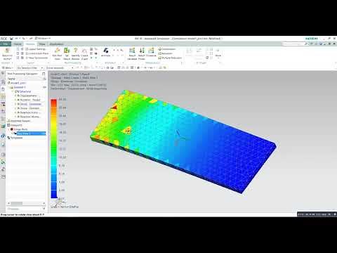 simple Beam analysis | Basic beam simulation with NASTRAN solver in NX siemens 10