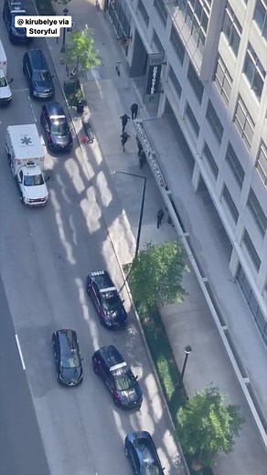 46K views · 95 reactions | Footage shows police officers responding to the Midtown Atlanta shooting that left one dead and several others injured. The suspect is still at large, according to authorities. | CBS News | Facebook