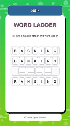 Word Ladder Challenge #0514 | Complete the Ladder Fast