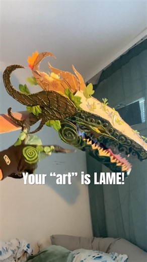 Why is everybody DJ, they all look the same! #dragonpuppets #paperdragon #antiai #ai