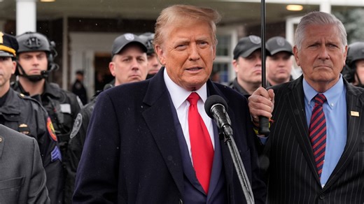 ‘Toughen it up’: Trump attends fallen NYPD officer’s wake