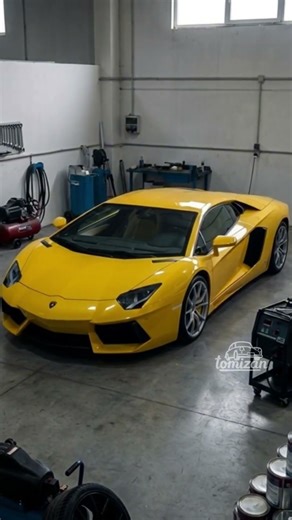 Satisfying Car Restoration Timelapse video of Lamborghini Aventador #automobile #cartok