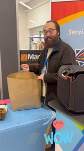 This is amazing and so so kind! Thank you Hans. An entire bag of socks for those in need. @cyruscentre @ranmission.ca @airvantageheatingandcooling | STAR 98.3