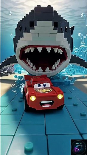 DANGER! The GIANT LEGO Shark is CHASING My Car! 🦈