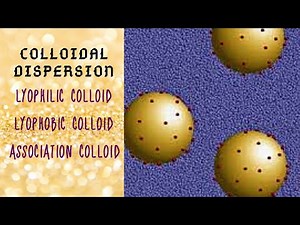 TYPES OF COLLOIDS | LYOPHILIC COLLOID | LYOPHOBIC COLLOID | ASSOCIATION COLLOID