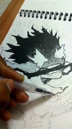 I draw deku I My Hero academia 😈 #sketch #shorts #art #drawing