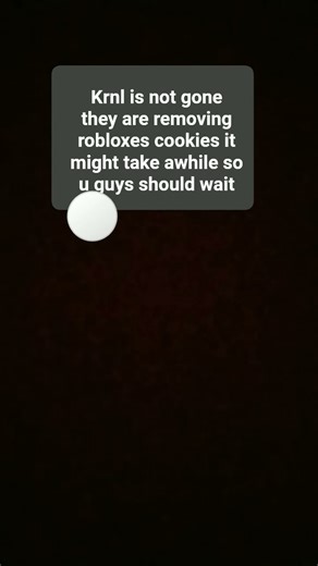 Krnl is not down its just fighting the roblox cookies