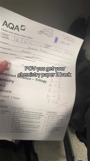 it was worst than paper 1 #chemistry #fail #gcse #science #grade
