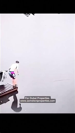 Dubai funny swimming pool flash prank, swimming pool ￼ #funny #shot #funnyvideo