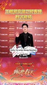 Anhui TV's Spring Festival Gala Interview 安徽卫视春晚访问 #安徽卫视春晚 #王皓祯 #wanghaozhen