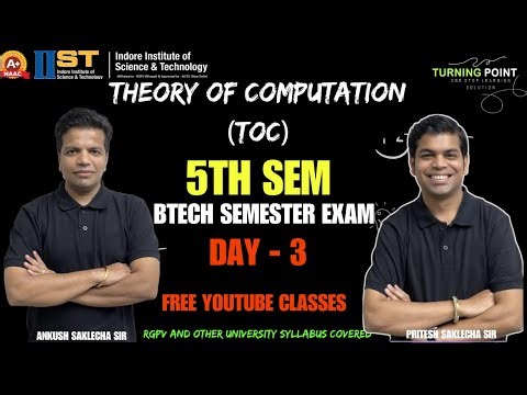 DAY 3 | Theory of Computation | TOC | Semester Series | RGPV and other University | Ankush Saklecha