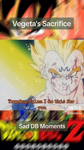 Vegetas Sacrifice. Sad Dragon Ball Moments. #dragonball #dragonballedit #anime #dbz #dragonballz #dragonballsuper #dbintros