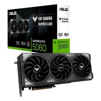 Placa de Vídeo ASUS TUF RTX 5060 O8G GAMING NVIDIA GeForce, 8GB GDDR7, 2677MHz, DLSS 4, Triple Fan, Ray Tracing - TUF-RTX5060-O8G-GAMING - Placa de Vídeo - Magazine Achadinhoosdac