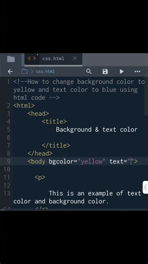 How to set background and text color using html #interviewquestions #html#htmltutorialforbeginners