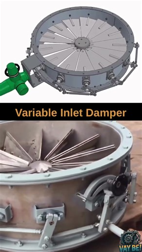 This Industrial Mechanism Controls Airflow ⚙️ #shorts #machine